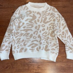 Leopard print sweater